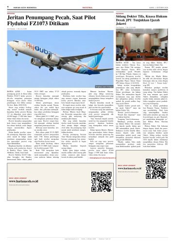 Halaman 7 Harian Aceh Indonesia edisi Kamis, 1 Oktober 2026