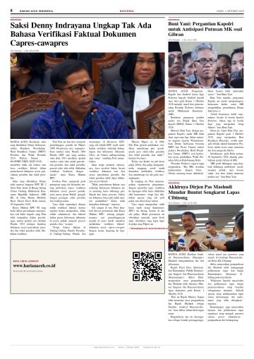 Halaman 8 Harian Aceh Indonesia edisi Kamis, 1 Oktober 2026