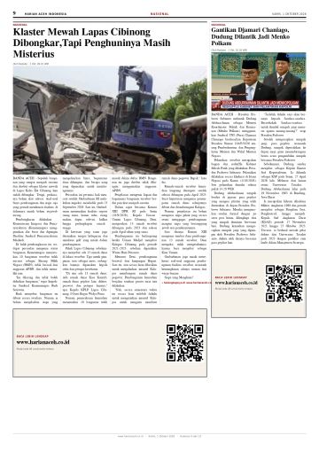 Halaman 9 Harian Aceh Indonesia edisi Kamis, 1 Oktober 2026