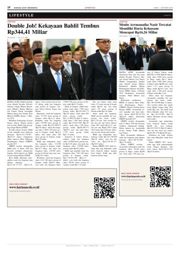 Halaman 19 Harian Aceh Indonesia edisi Kamis, 1 Oktober 2026