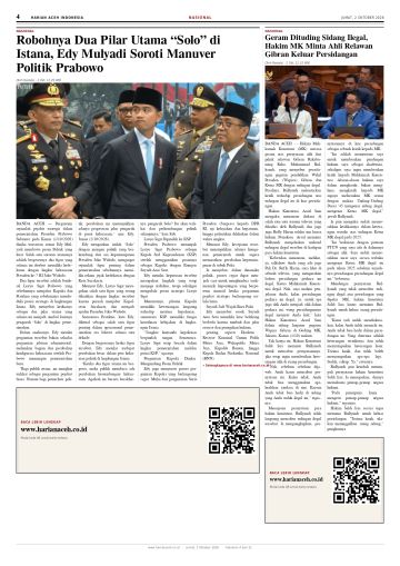 Halaman 4 Harian Aceh Indonesia edisi Jumat, 2 Oktober 2026