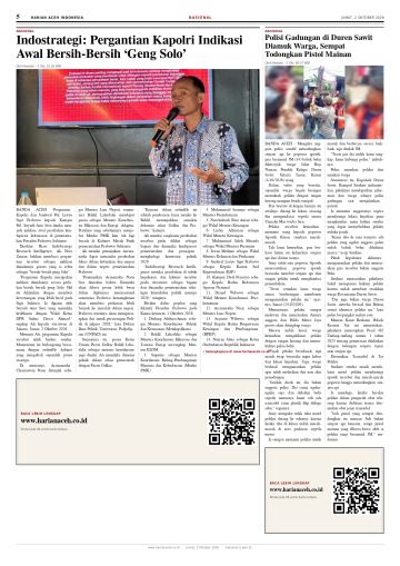 Halaman 5 Harian Aceh Indonesia edisi Jumat, 2 Oktober 2026