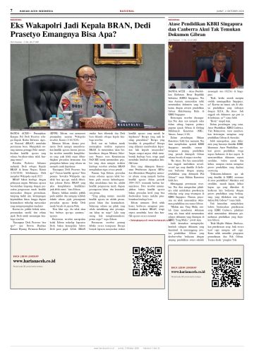 Halaman 7 Harian Aceh Indonesia edisi Jumat, 2 Oktober 2026