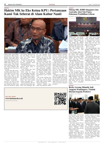 Halaman 11 Harian Aceh Indonesia edisi Jumat, 2 Oktober 2026