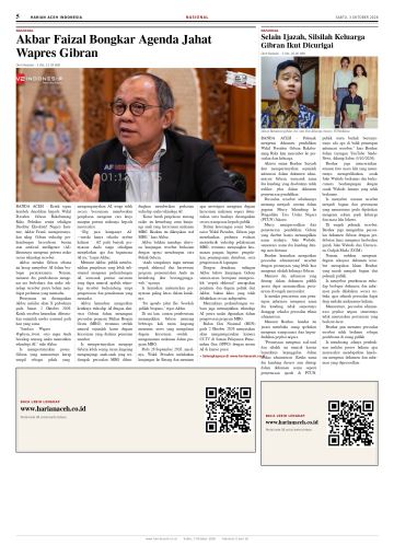 Halaman 5 Harian Aceh Indonesia edisi Sabtu, 3 Oktober 2026