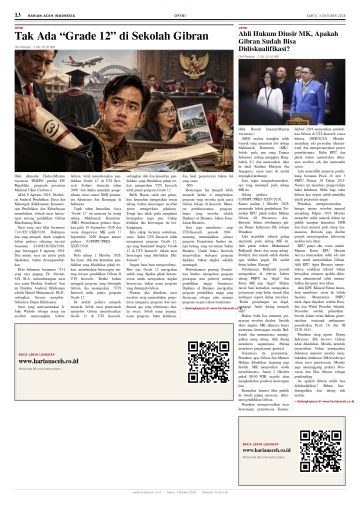 Halaman 13 Harian Aceh Indonesia edisi Sabtu, 3 Oktober 2026