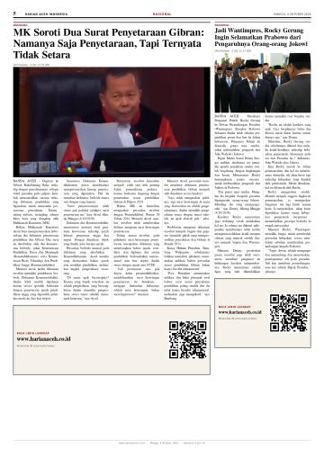 Halaman 5 Harian Aceh Indonesia edisi Minggu, 4 Oktober 2026