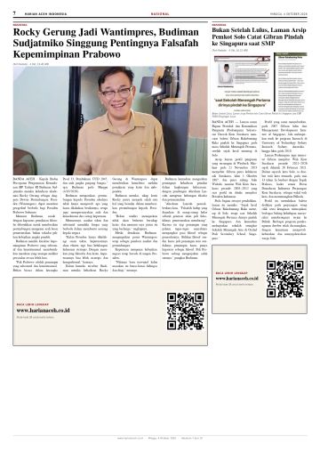 Halaman 7 Harian Aceh Indonesia edisi Minggu, 4 Oktober 2026