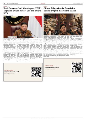 Halaman 11 Harian Aceh Indonesia edisi Minggu, 4 Oktober 2026