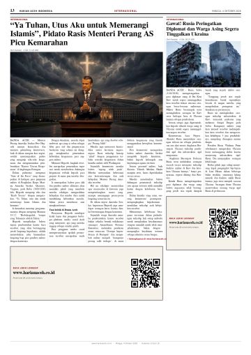 Halaman 13 Harian Aceh Indonesia edisi Minggu, 4 Oktober 2026