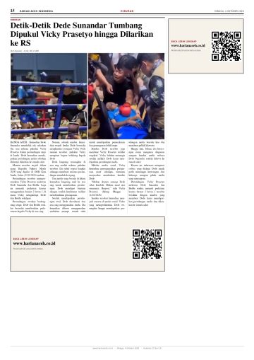 Halaman 15 Harian Aceh Indonesia edisi Minggu, 4 Oktober 2026