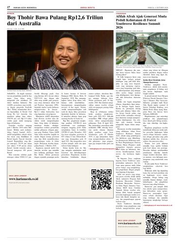Halaman 17 Harian Aceh Indonesia edisi Minggu, 4 Oktober 2026