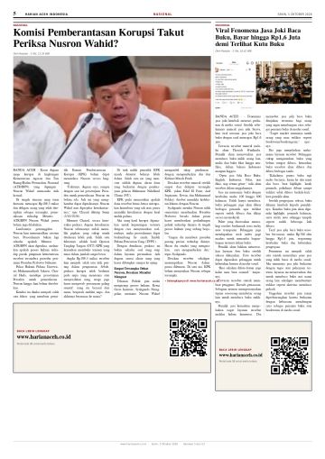 Halaman 5 Harian Aceh Indonesia edisi Senin, 5 Oktober 2026