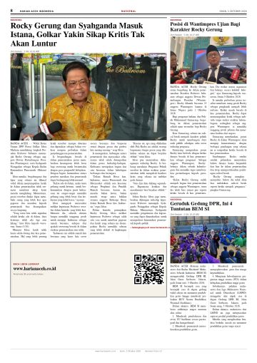 Halaman 8 Harian Aceh Indonesia edisi Senin, 5 Oktober 2026