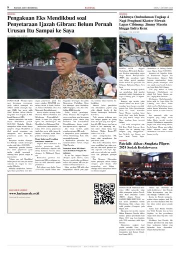 Halaman 9 Harian Aceh Indonesia edisi Senin, 5 Oktober 2026