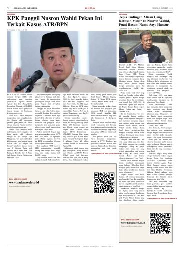 Halaman 4 Harian Aceh Indonesia edisi Selasa, 6 Oktober 2026