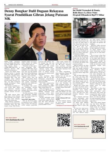 Halaman 6 Harian Aceh Indonesia edisi Selasa, 6 Oktober 2026
