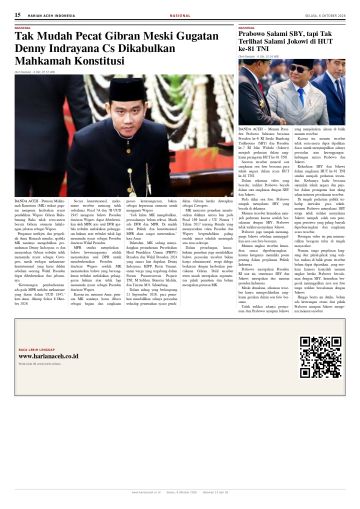 Halaman 15 Harian Aceh Indonesia edisi Selasa, 6 Oktober 2026