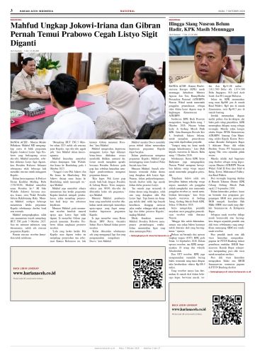 Halaman 3 Harian Aceh Indonesia edisi Rabu, 7 Oktober 2026