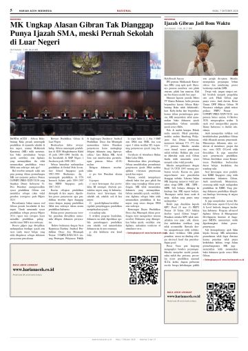 Halaman 5 Harian Aceh Indonesia edisi Rabu, 7 Oktober 2026
