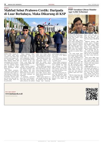 Halaman 16 Harian Aceh Indonesia edisi Rabu, 7 Oktober 2026