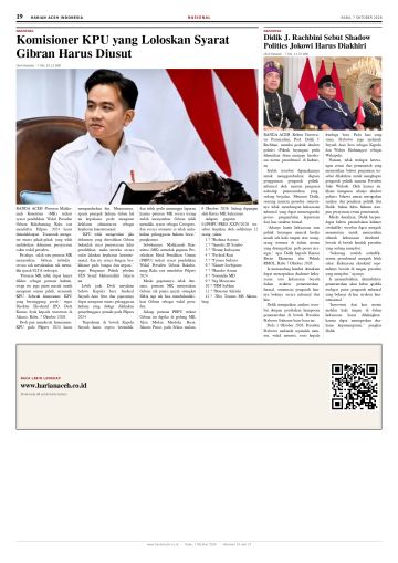 Halaman 19 Harian Aceh Indonesia edisi Rabu, 7 Oktober 2026