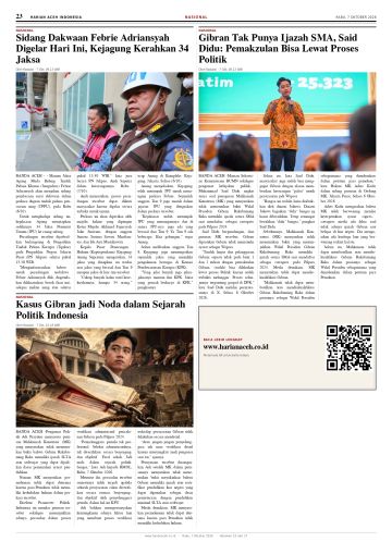Halaman 23 Harian Aceh Indonesia edisi Rabu, 7 Oktober 2026