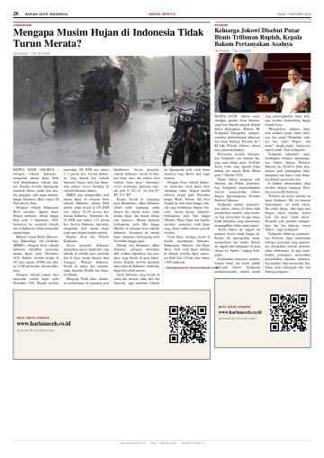 Halaman 26 Harian Aceh Indonesia edisi Rabu, 7 Oktober 2026
