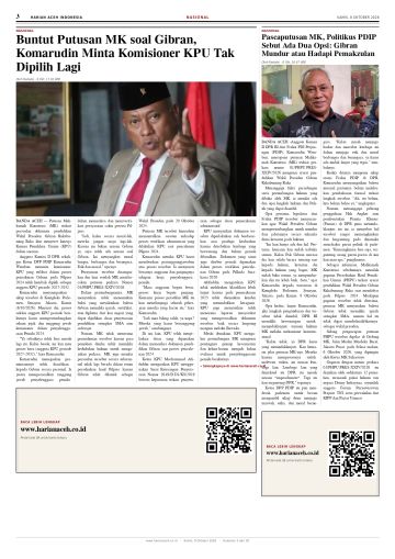 Halaman 3 Harian Aceh Indonesia edisi Kamis, 8 Oktober 2026