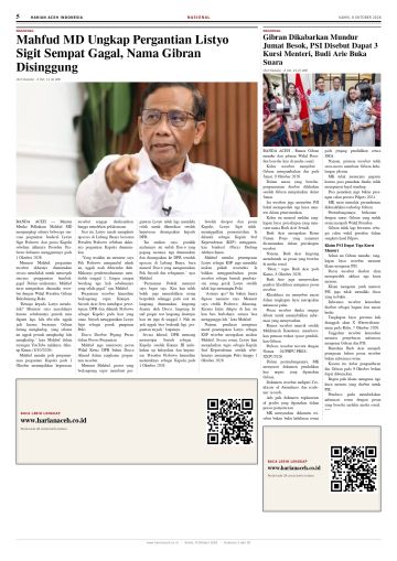 Halaman 5 Harian Aceh Indonesia edisi Kamis, 8 Oktober 2026