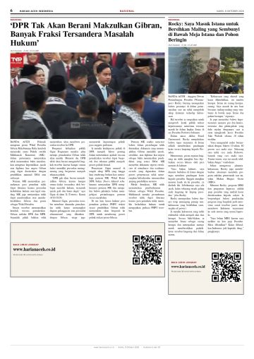 Halaman 6 Harian Aceh Indonesia edisi Kamis, 8 Oktober 2026