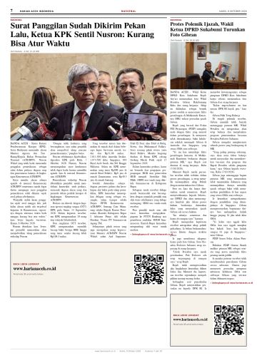 Halaman 7 Harian Aceh Indonesia edisi Kamis, 8 Oktober 2026