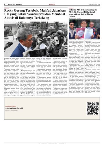 Halaman 8 Harian Aceh Indonesia edisi Kamis, 8 Oktober 2026