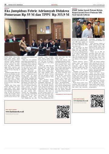 Halaman 10 Harian Aceh Indonesia edisi Kamis, 8 Oktober 2026