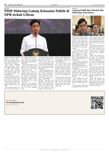 Halaman 19 Harian Aceh Indonesia edisi Kamis, 8 Oktober 2026