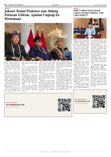 Halaman 20 Harian Aceh Indonesia edisi Kamis, 8 Oktober 2026
