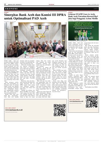 Halaman 23 Harian Aceh Indonesia edisi Kamis, 8 Oktober 2026