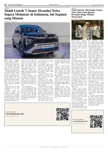 Halaman 28 Harian Aceh Indonesia edisi Kamis, 8 Oktober 2026