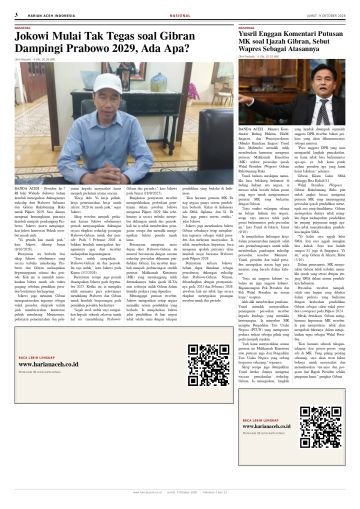 Halaman 3 Harian Aceh Indonesia edisi Jumat, 9 Oktober 2026