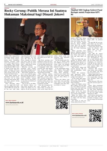 Halaman 5 Harian Aceh Indonesia edisi Jumat, 9 Oktober 2026