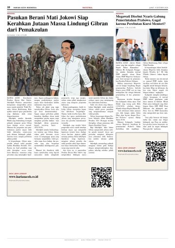Halaman 10 Harian Aceh Indonesia edisi Jumat, 9 Oktober 2026