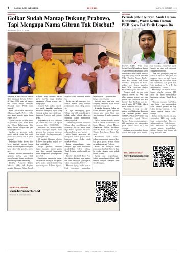 Halaman 4 Harian Aceh Indonesia edisi Sabtu, 10 Oktober 2026