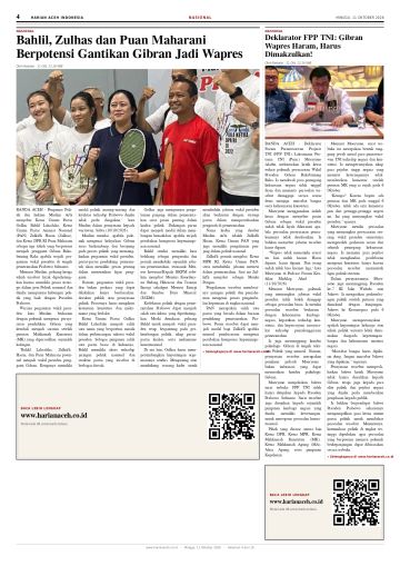 Halaman 4 Harian Aceh Indonesia edisi Minggu, 11 Oktober 2026