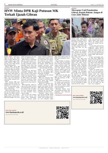 Halaman 7 Harian Aceh Indonesia edisi Minggu, 11 Oktober 2026
