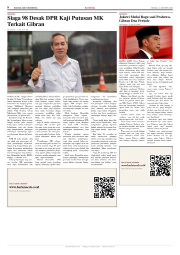 Halaman 9 Harian Aceh Indonesia edisi Minggu, 11 Oktober 2026