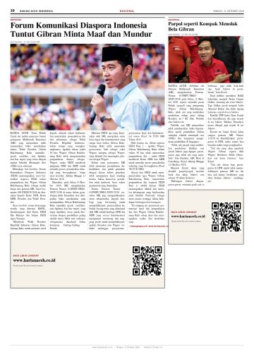 Halaman 10 Harian Aceh Indonesia edisi Minggu, 11 Oktober 2026