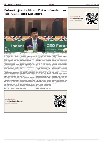 Halaman 11 Harian Aceh Indonesia edisi Minggu, 11 Oktober 2026