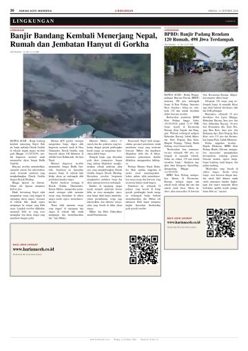 Halaman 16 Harian Aceh Indonesia edisi Minggu, 11 Oktober 2026