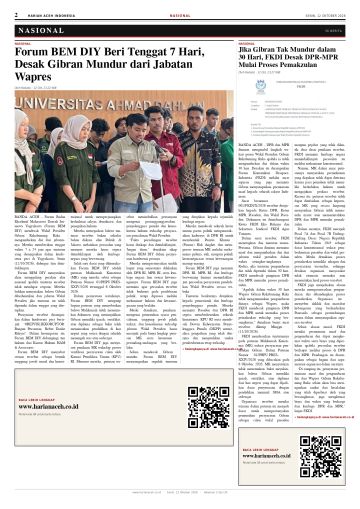 Halaman 2 Harian Aceh Indonesia edisi Senin, 12 Oktober 2026
