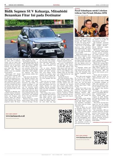 Halaman 4 Harian Aceh Indonesia edisi Senin, 12 Oktober 2026
